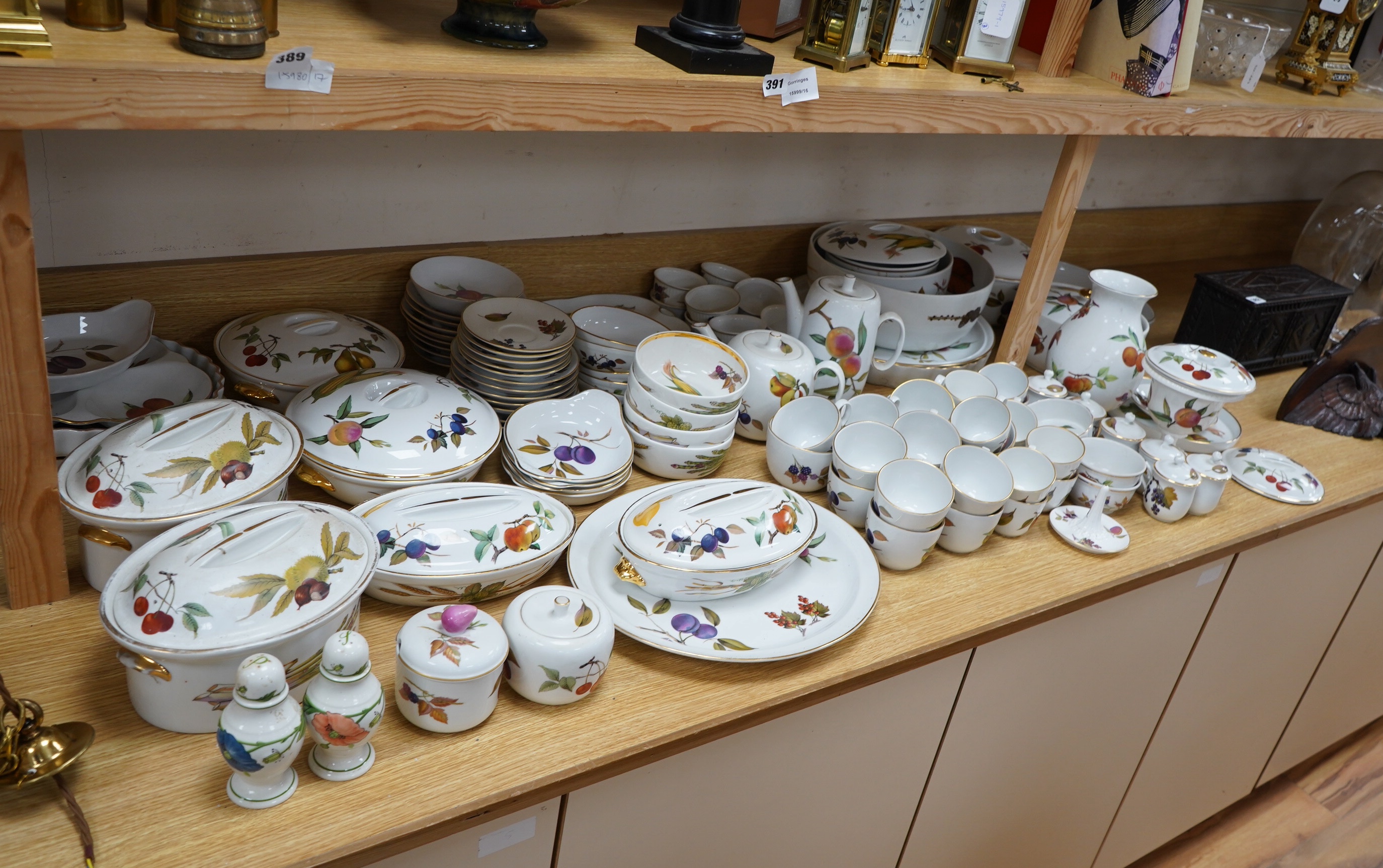 A Royal Worcester Evesham dinner service. Condition - varies